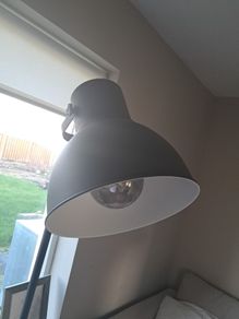 ikea grey tall lamp