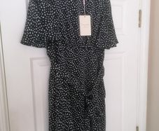 Emily and Me Navy Polka Dot Dress
