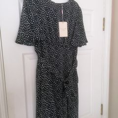 Emily and Me Navy Polka Dot Dress