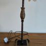 table lamp bedside lamp light vintage style feathers brown Image 4
