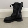 Girls Lace-Up Leather Boots Image 2
