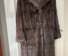 Real fur coat
