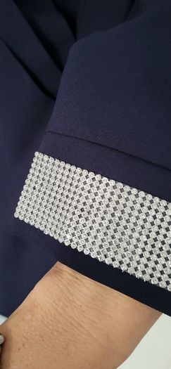 ANANY Navy Jewelled Cuff Dress Sz 2XL (Fit 16UK-18 UK) - Bnwot Rrp 89.99