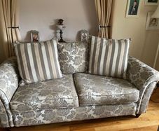 3 Piece Suite of Furniture with Matching Footstool