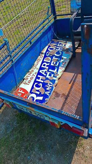 Vintage Irish Enamel sign from late 1800's