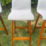 3 Modern Grey Kitchen Stools Image 2