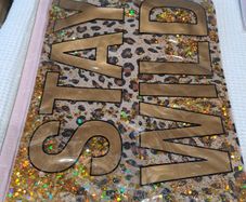 Stay Wild Glitter Makeup / Toiletry Bag New