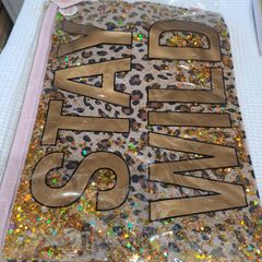 Stay Wild Glitter Makeup / Toiletry Bag New