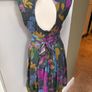 WAREHOUSE 100% Silk Wrap Dress UK 8 Floral Wedding Guest Image 5