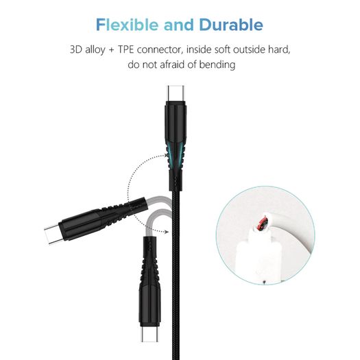 1/2/3 Meter USB-C Charging Lead For Samsung S9 S10+ S20+ Type C Charging Fast Charger Phone Cable Samsung
