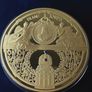 378 grams Kaiser Franz Joseph emperor of Austria-Hungary | Gold plated proof with Swarovski crystals Image 3
