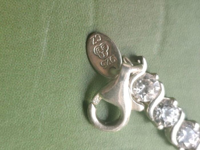 Sterling silver tennis bracelet