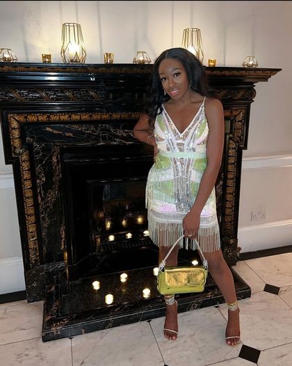 Embellished Mini Dress