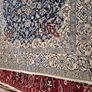 Rare large authentic Persian Nain Rug. silk and wool Image 5
