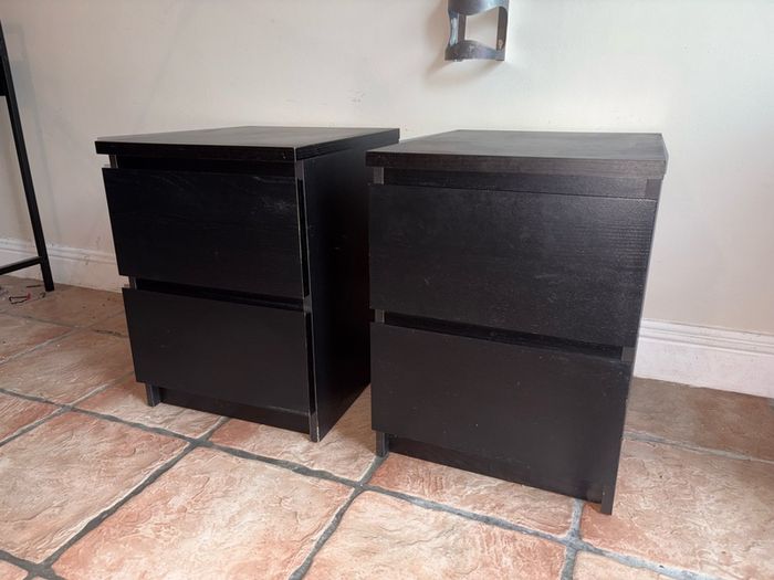 ikea malm bedside lockers