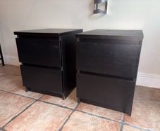 ikea malm bedside lockers