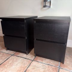 ikea malm bedside lockers
