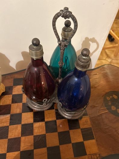 Rare Vintage Victorian Decanter Set