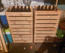 Beer Bottles x 20 + stacking crate