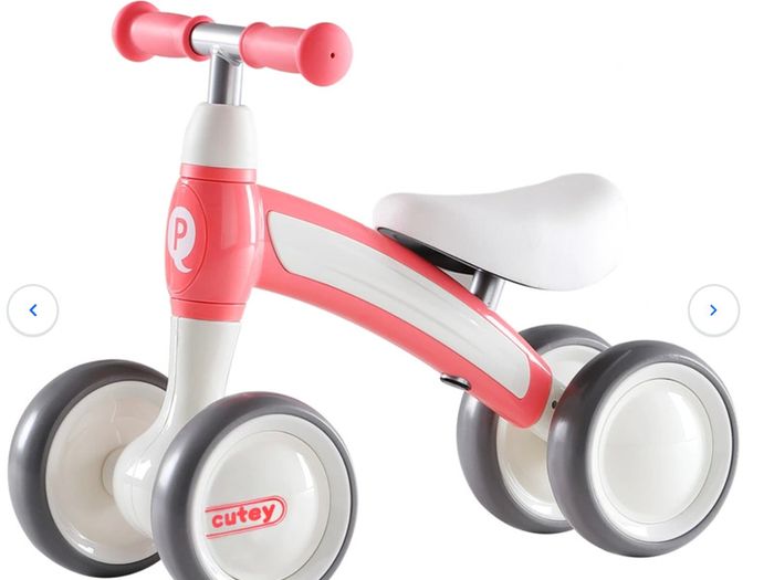 QPlay Cutey Balance Bike Pink Excellent Condition