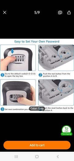 Key safe. 1 left