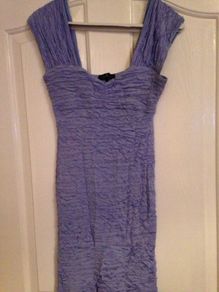 River island body con ruffle dress
