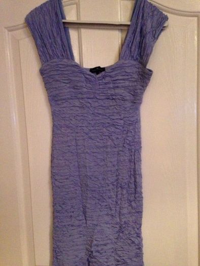 River island body con ruffle dress