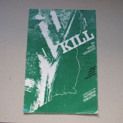 1982 'Kill by Hugh Leonard: The World Premiere' Programme