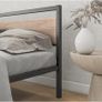 4ft6 Double Bed Frames with Wood Headboard Heavy D Image 5