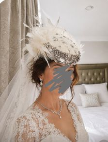 Carol Kennelly bespoke bridal headpiece