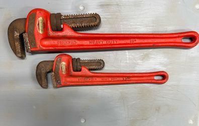 Ridgid 12 & 18 pipe wrench
