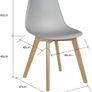 SALE SET OF 8 Dining Chairs with Solid Beech Wood Legs Image 6