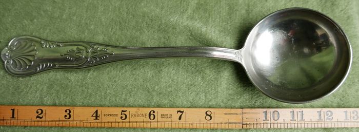 Vintage big Spoon, Hallmarked ARG.800.X   length-13"