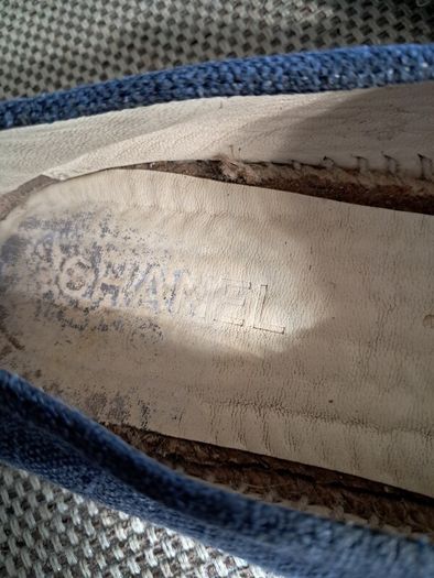 Chanel denim espadrilles