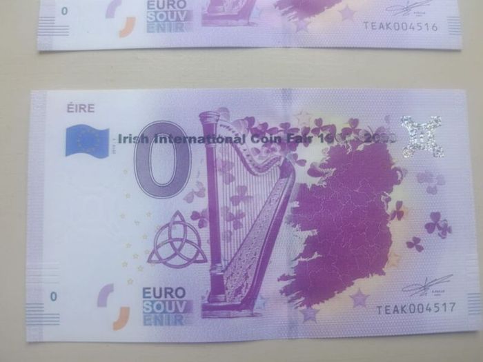 2  2020  Irish International Coin Fair Euro Souvenir Nores