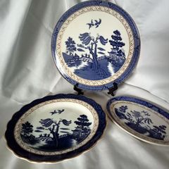 Booths "Real Old Willow" Plates and Gateaux Cake Plate