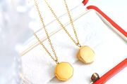 The Sleek Brushed Pendant Necklace Available with Custom Engraving