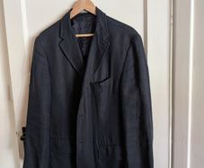 Polo Ralph Lauren Navy Linen Blazer Size 42R