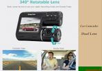Car Dash Cam Dual Lens 1080p Night Vision(OUT OF STOCK)