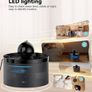 FREE EXPRESS SHIPPING Cat Water Fountain for Drinking, 2 L Cat Fountain with a Ball, Ultra Quiet Pet Water Fountain, Multiple Filtration, Visual Water Level, LED Light, Attracting Pets to Drink Water Image 3