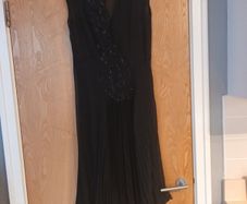 Nougat (London) Sheer Black Dress. Size 14 (3).