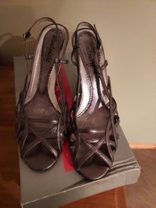 Pewter sandals