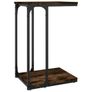 Side Table Smoked Oak 40x30x60 cm Engineered Wood Image 2