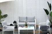 4pcs Garden Sofa Set Aluminum Frame