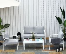 4pcs Garden Sofa Set Aluminum Frame