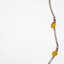 Vintage Natural Honeycomb And Baltic Amber Sterling Silver Necklace Image 4