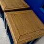 2 Marine Blue Lamp tables Ex display Image 3