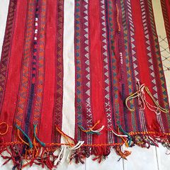 Egyptian kilim rug large red and white handmade