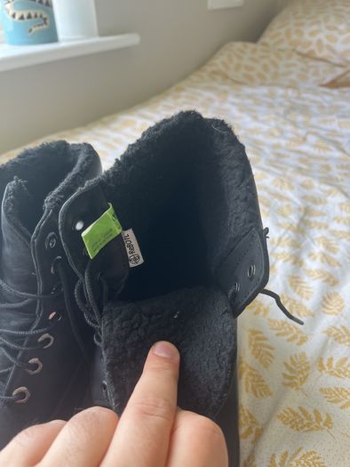 Timberland Black Sherpa-Lined Men's Books UK 9.5/EUR44