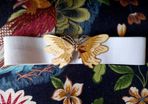 Vintage Waspie Cinch Belt Butterfly Buckle